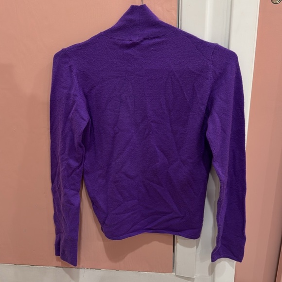 Giorgio Armani womans purple turtleneck, 95% Cashmere size eu 38, like new - Picture 2 of 5